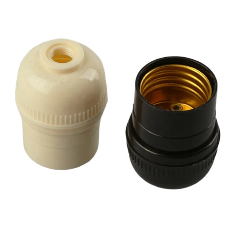 High Quality Plastic Threaded Lamp Holder E27 Bakelite Pendant Lamp Holder