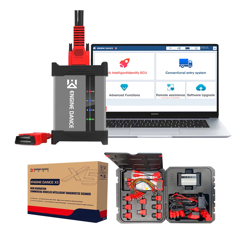 Двигатель DanceX5 инструменты для диагностики тяжелых грузовиков программирования грузовых автомобилей и коммерческих