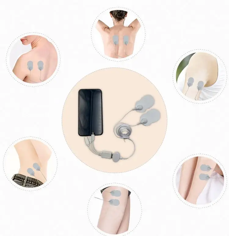 TENS therapy pulse Massager fittings Electrode patch Pad