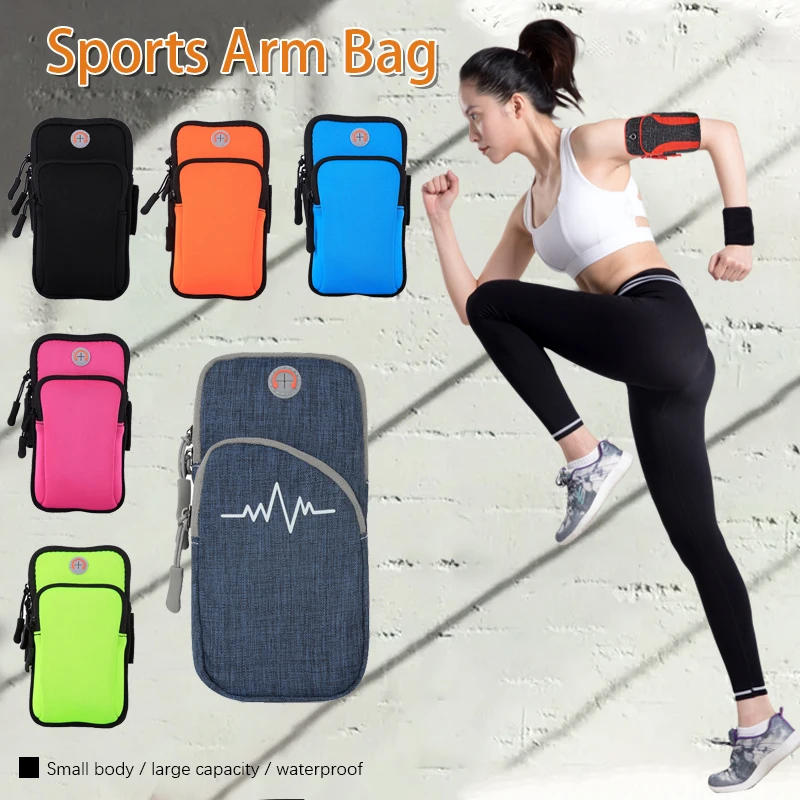 2024 New Product Promising Elastic Band Outdoor Running smartphone For Sports Arm mobile Cell Phone Bag Neoprene Running bags