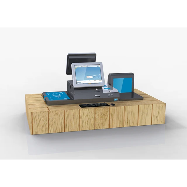 Индивидуальные UHF кард-ридер сенсорный экран настольного компьютера самообслуживания RFID киоск