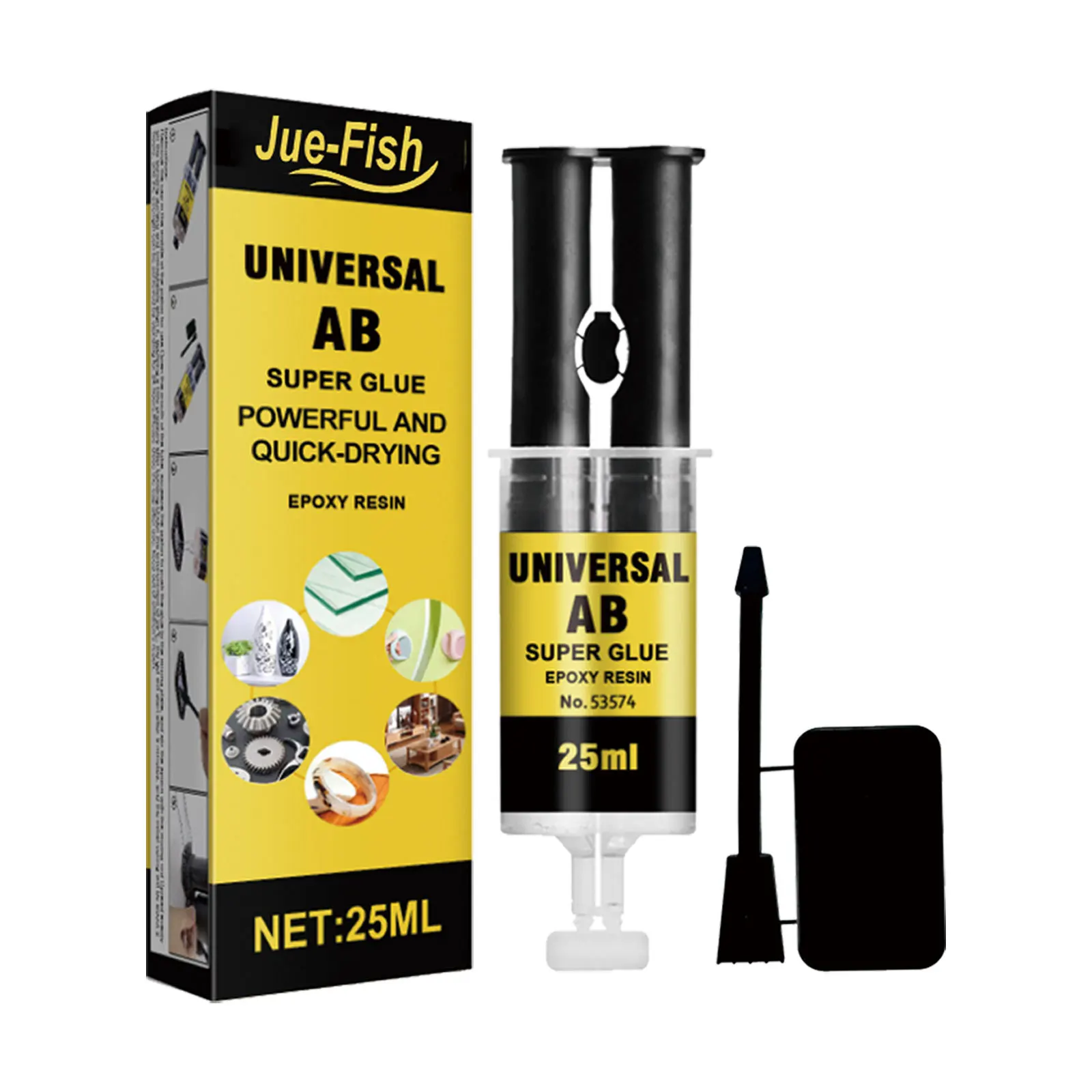 Jue-Fish high-quality AB adhesive waterproof and high-temperature resistant multifunctional metal crack repair casting adhesive
