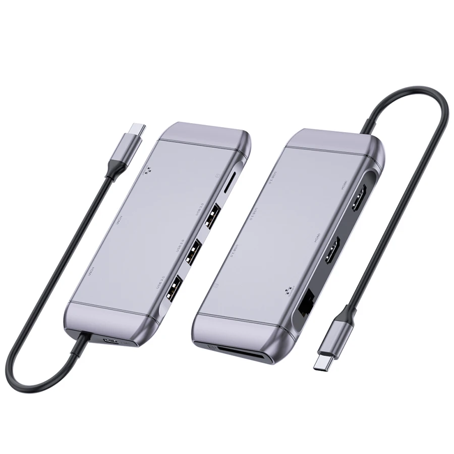 Universal Docking station USB Type C to Dual 4K HDMI MST supported Hub for laptop docking station