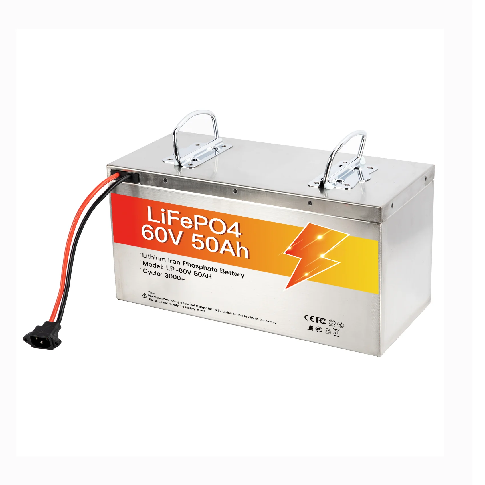 60V Rechargeable Lithium Battery Pack 50Ah Golf Cart Batteries with Lifepo4 48V/2V/24V/6V Solar Storage 100Ah+ Capacity
