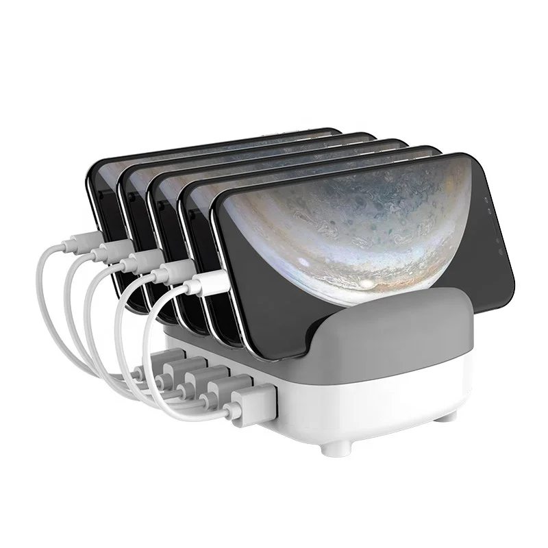 ORICO 5 Port Multi USB AU EU US UK Plug Desk Public Mobile Stand Phone 40W Charger Rental Charging Station DUK-5P