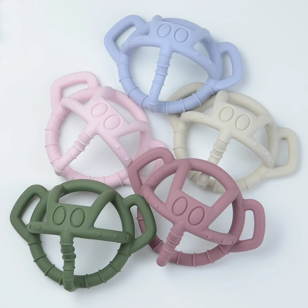 Food Grade Bpa Free Silicone Baby Teething Toy Elephant Soft Silicone Baby Teether Toy