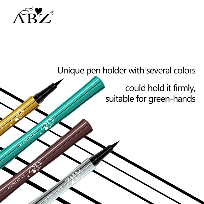 Smooth Write Black Brown Eyeliner Pen For full Strip Eyelashes Multi color Tube  Liquid Eye Liner