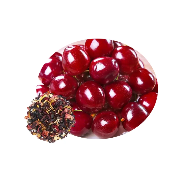 
Full-bodied and fruity small pieces of dried fruit mixed with cherry berry tea 