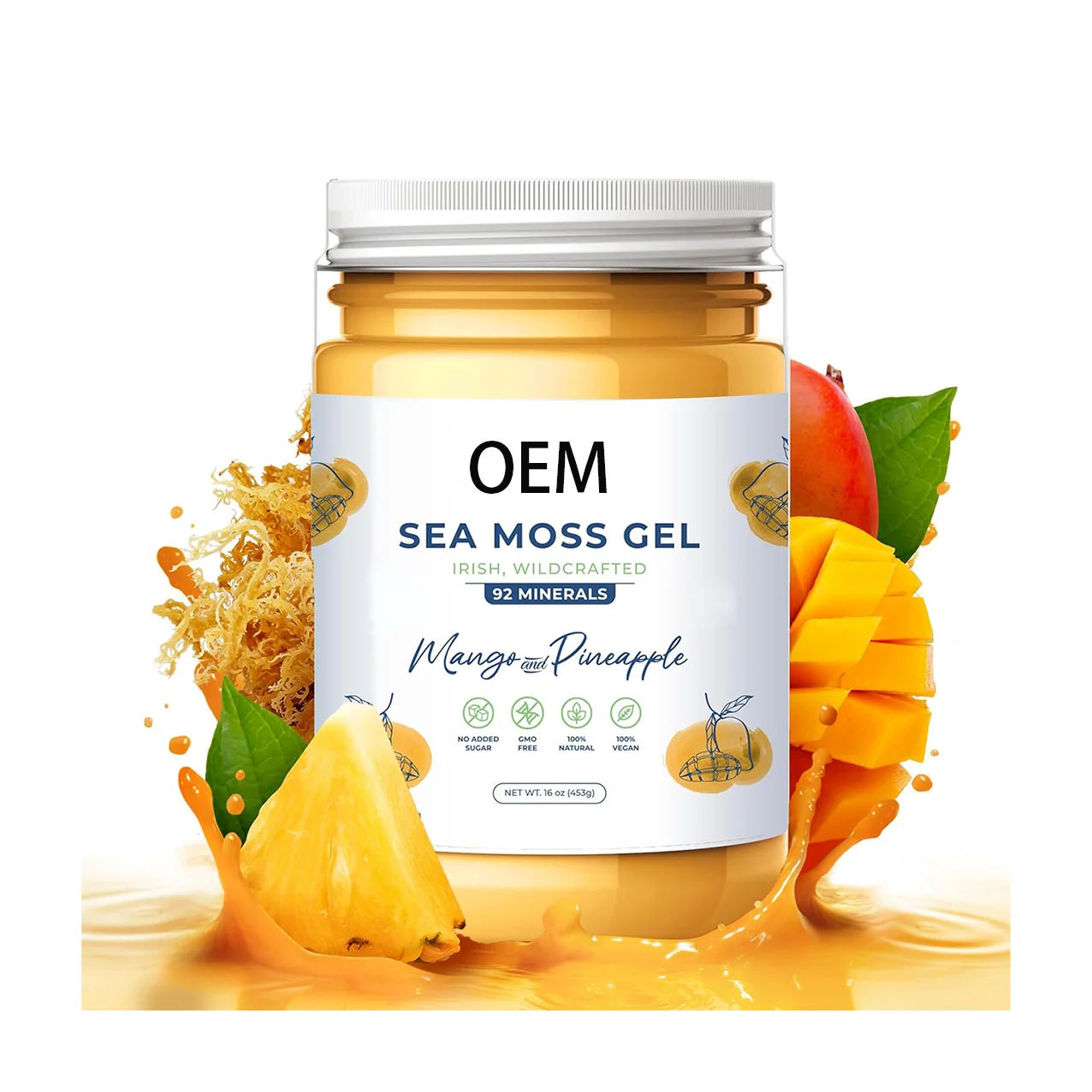 Nutritious Raw Seamoss Rich Wildcrafted Irish Sea Moss Gel with   Minerals Proteins Vitamins