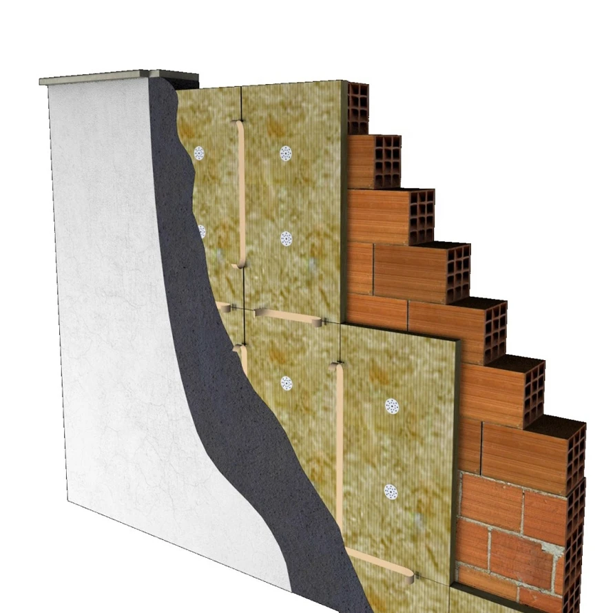 Supergold 80kg m3 density rock wool 50mm thickness insulation rock wool resin bonded rock wool slabs