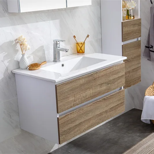 
Nordic bathroom cabinet modern minimalist wash basin toilet bathroom vanitycabinet combination 