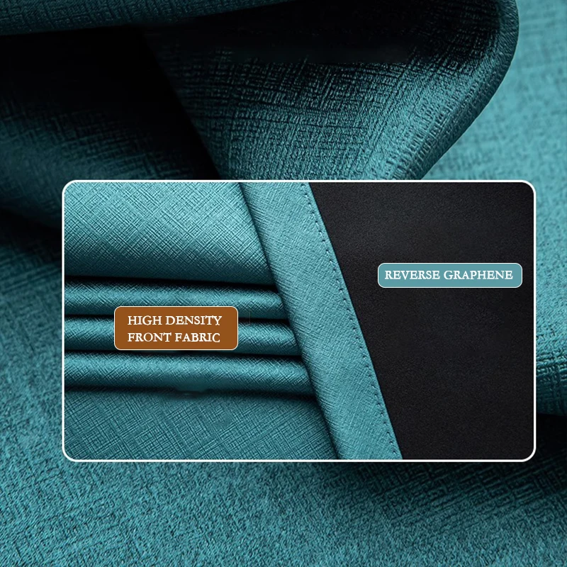 Wholesale High Quality Window Plain Curtain Fabric Sunshade Blackout Curtain Fabric for Living Room