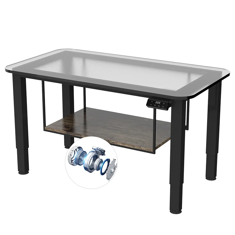 Modern  Electric lift coffee table Lift Top Table Tea Table with Storage Shelf for Home Office Living Room small space