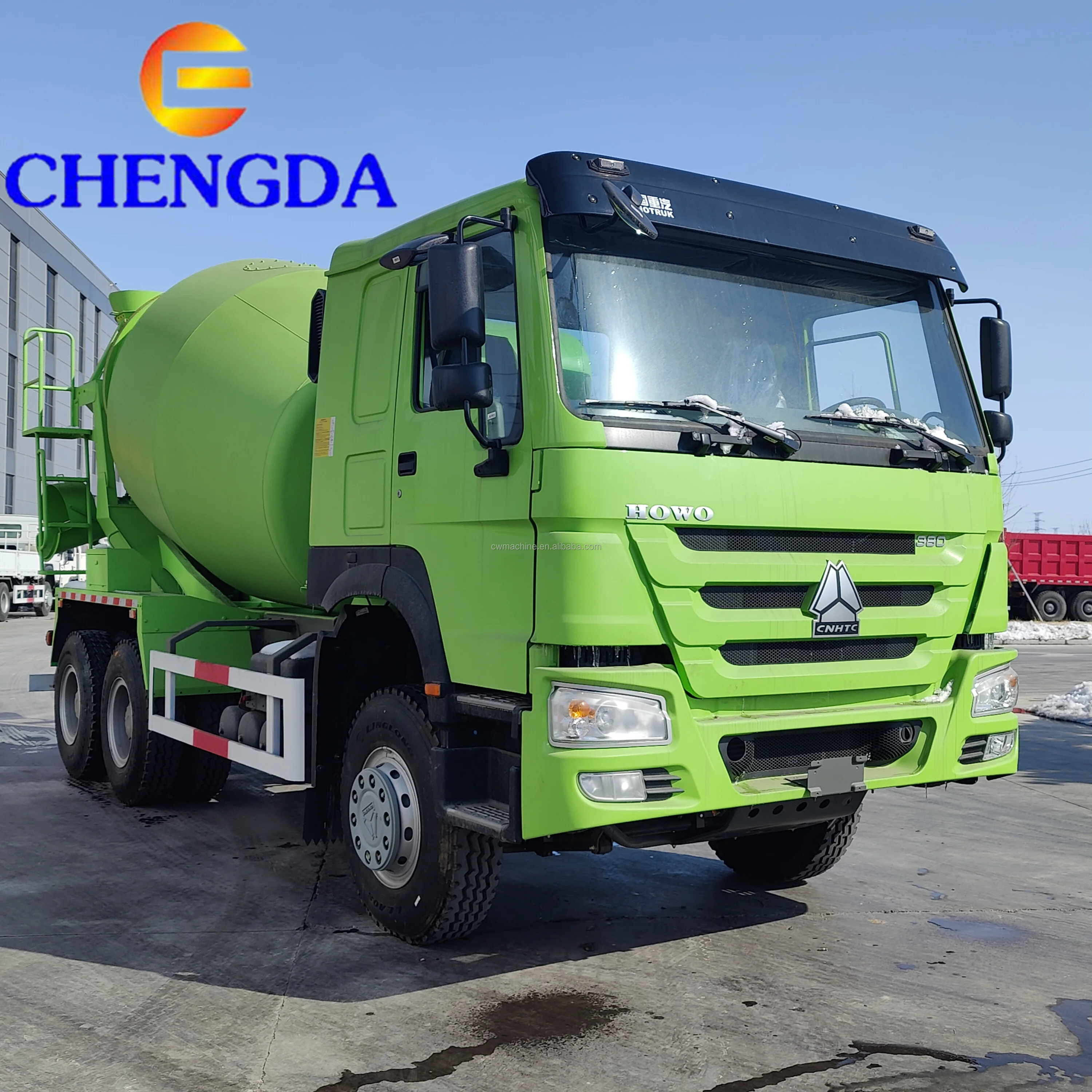 Новый Howo 6x4 Шасси цементный Бетономешалка объемный дизельный двигатель 20 м3 смеситель прицеп-цистерна грузовик