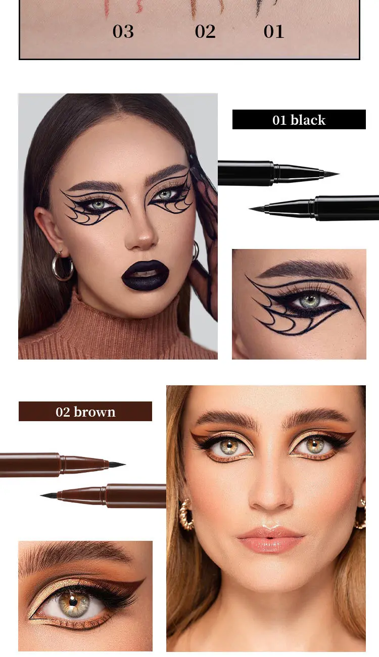 New Cosmetic Eye Liner Pencil Custom Logo Eyelash Eye Liner Pencil Magic Adhesive Eyeliner Glue Pen Lash Adhesive Eyeliner Glue