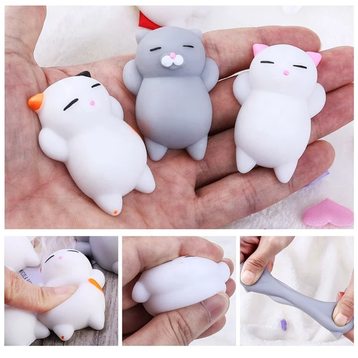 Mini animal Mochi Squishies Toys Stress Toys Squishies Soft Stretchy Squezee TPR Soft Toys