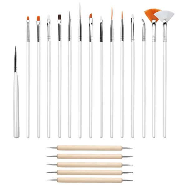 french nail brush art painting pen for different function gel polish art application