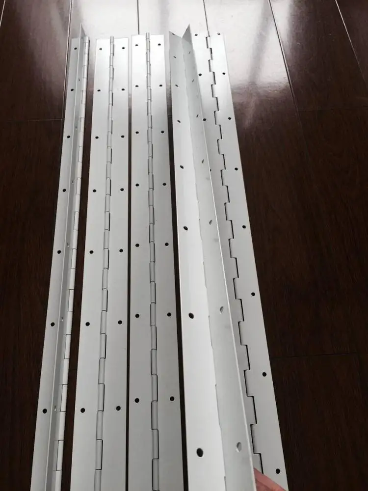 
Professional manufacturers supply steel Powder Coated long continuous custom size white piano Hinge 