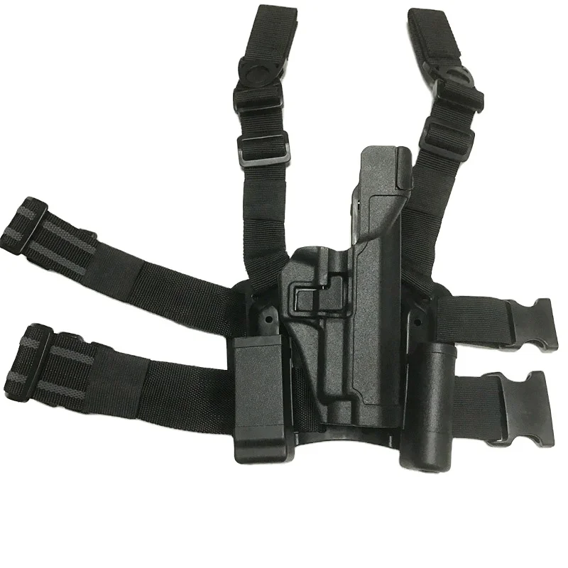 Zunwin Tactical Conceal Carry Leg Gun Holster P226/1911 Quick Release Lever Best Concealment Solution Made Polymer