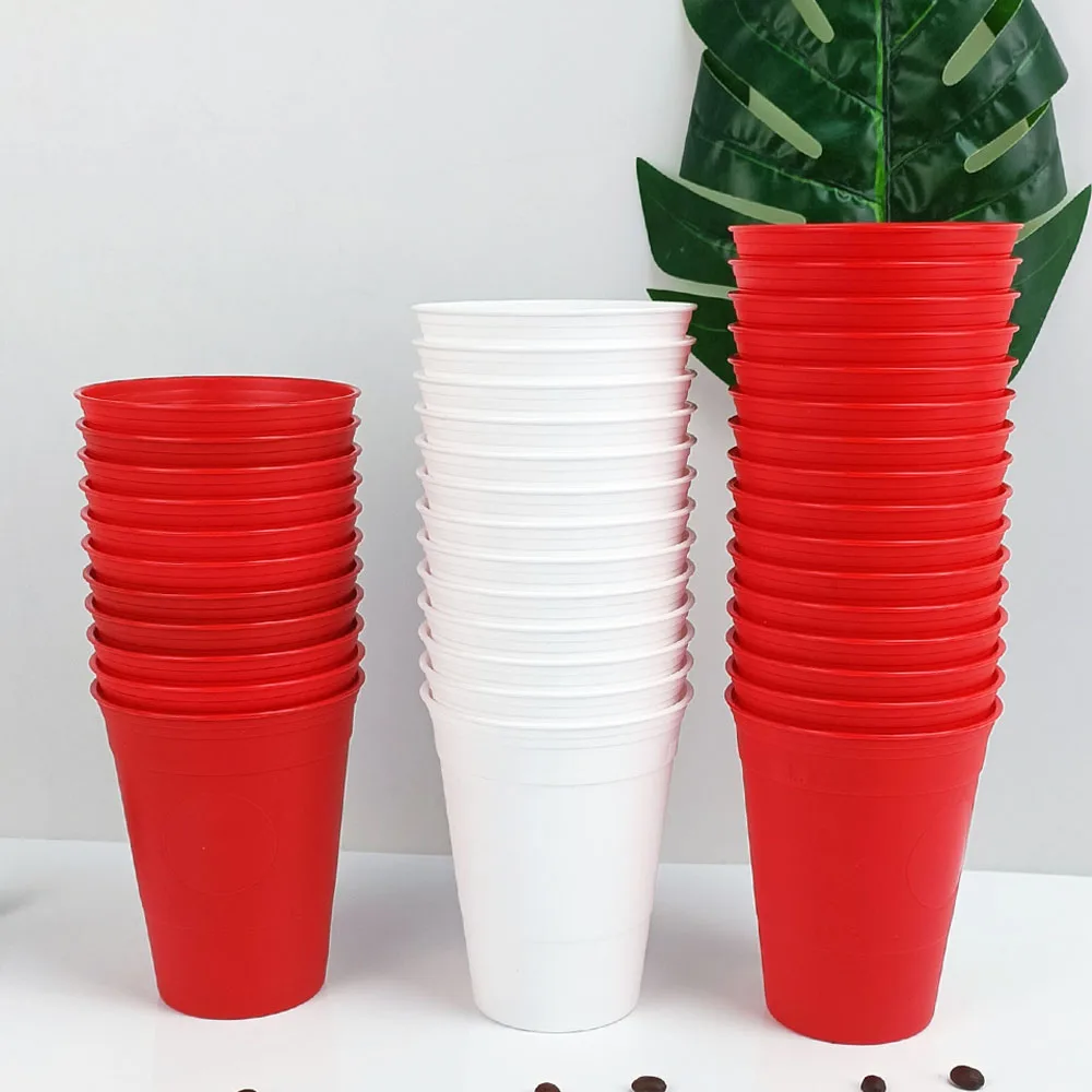 Promotional 16 oz Custom logo and color Stadium Cups Plastic Personalized wedding party event Beer pong cup