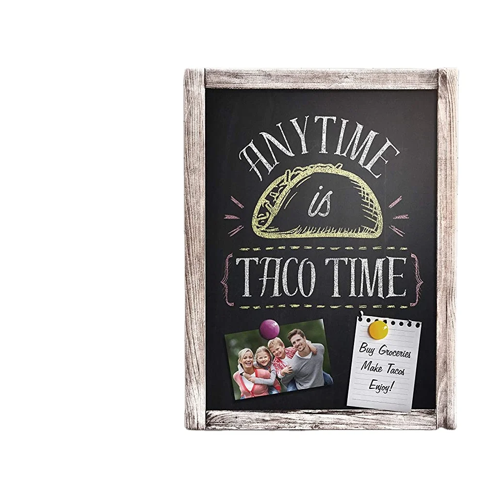 
Non-Porous - Vintage Decor - Whitewash Finish - Chalk Board for Wedding Kitchen Bar Restaurant Menu, Home 