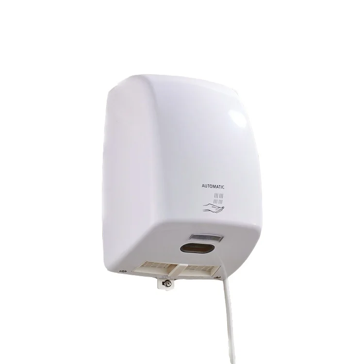 ABS Plastic Hand Dryer Wall Mounted Automatic Commercial Hot Air For Public