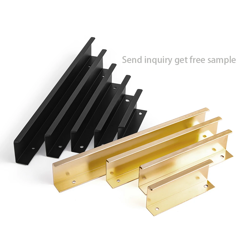 Hardware Manufacturer Furniture Goldgen Black Muebl Manilla Para Embedded Drawer Cabinet Handle Hidden Kitchen Handles