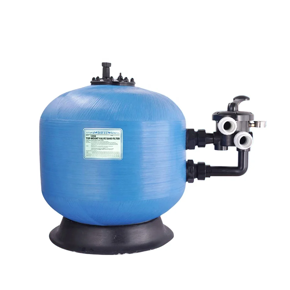 Swimming Pool Sand Filter 900mm Side Mounted  Water Filter Machine Fiberglass