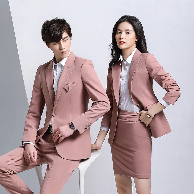 OEM High-quality Soft Comfortable 3 Piece Suits Set Plaid Formal Pant Suit Blazer Office Lady Uniform Women Jacket and Trouser