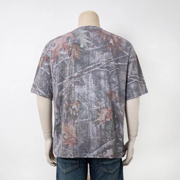 Quick Dry 100% Polyester Camouflage Pattern Graphic T shirt Gym Sports T-shirt