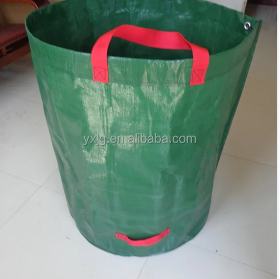 PP Plastic Loop Storage Bucket  Lawn Garden Bags Reusable Yard Waste Bag from BSCI factory