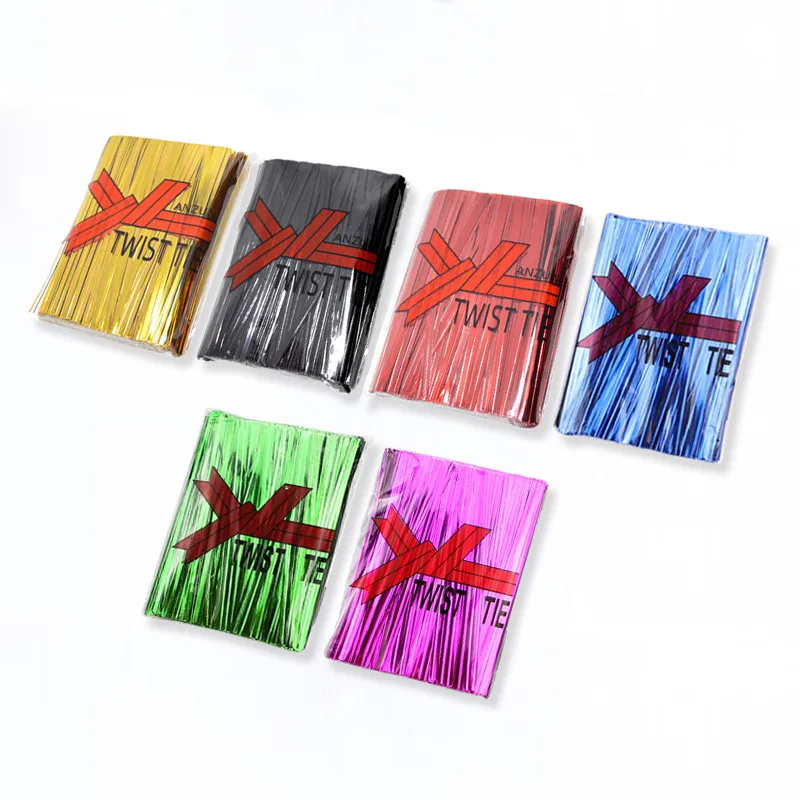 Cheap price 10 cm flexible metal bread twist and tie packaging twist ties for tools