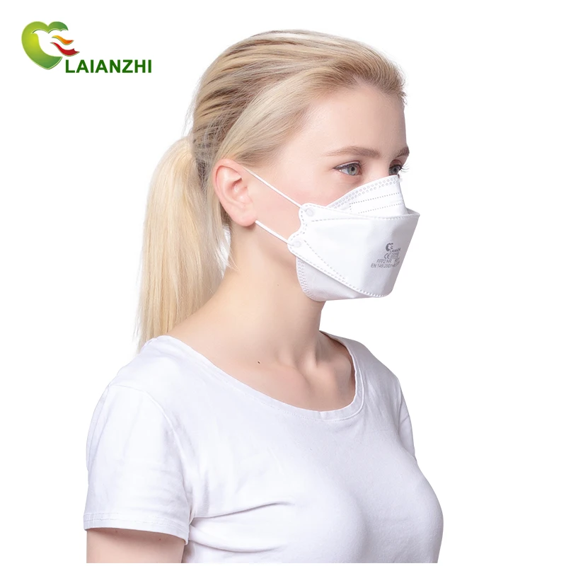 YX011 LAIANZHI KF94 Style Fish Shaped FFP2 NR 4Ply Protective Disposable Mask