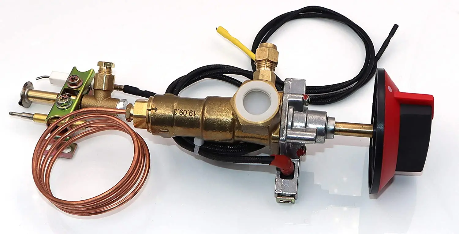 100000BTU LPG/NG Gas Oven Stove Inlet Valve, Pilot Burner and Knob whole sets