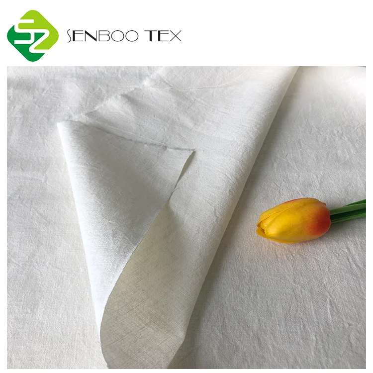 Organic Certificate Undyed 55% hemp 45% organic cotton woven fabric for ear candles