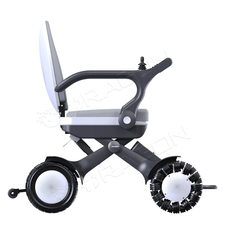 Intelligent Automatic Folding Electric Wheelchair Aluminium Alloy Frame Folding 4 Wheel Electric Mobility Scooter