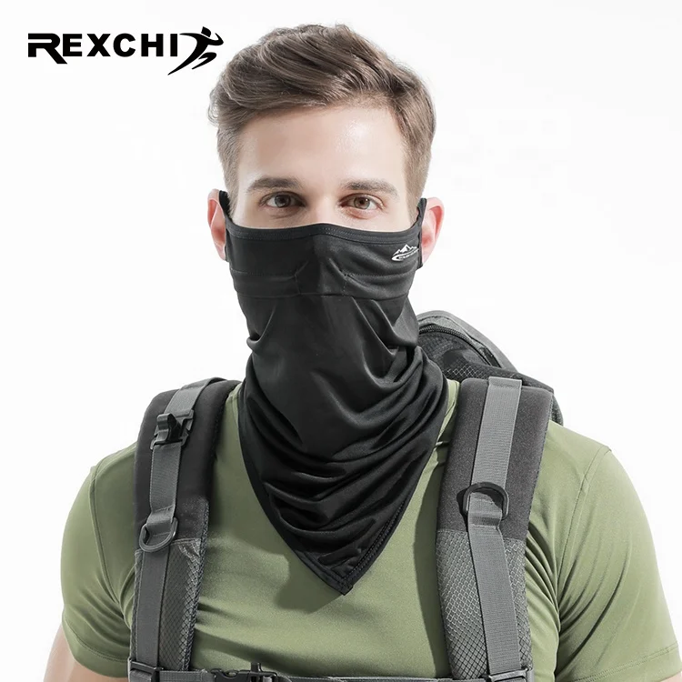 Солнцезащитный Бесшовный шарф REXCHI XTJ66 для мужчин уличная спортивная треугольная маска-бандана лица с принтом на