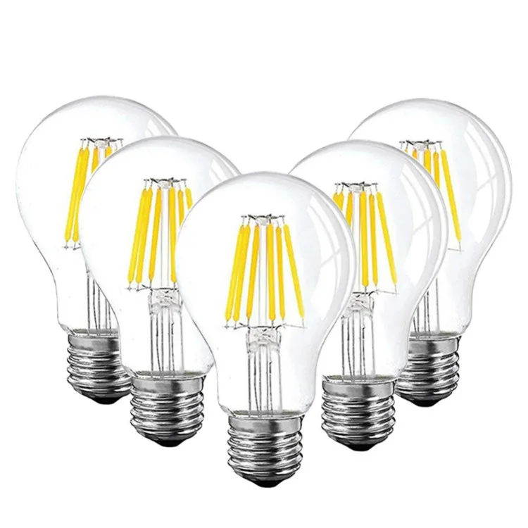 
Smart Wi-fi Light Filament Lamp Bulb ST64 A60 Edison Bulb Works with Smart Life Tuya Google Home Alaxa A19 LED Wifi AC 100 20000 
