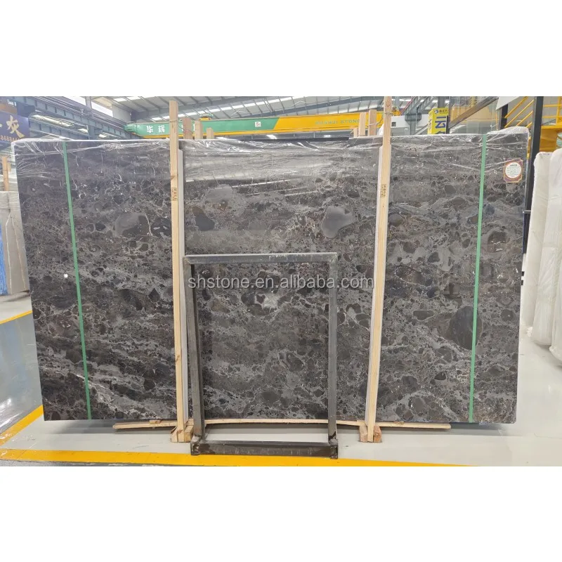 SHIHUI Designer Wall Marble Panel Spanish Agate Grey Marble Slabs For Background