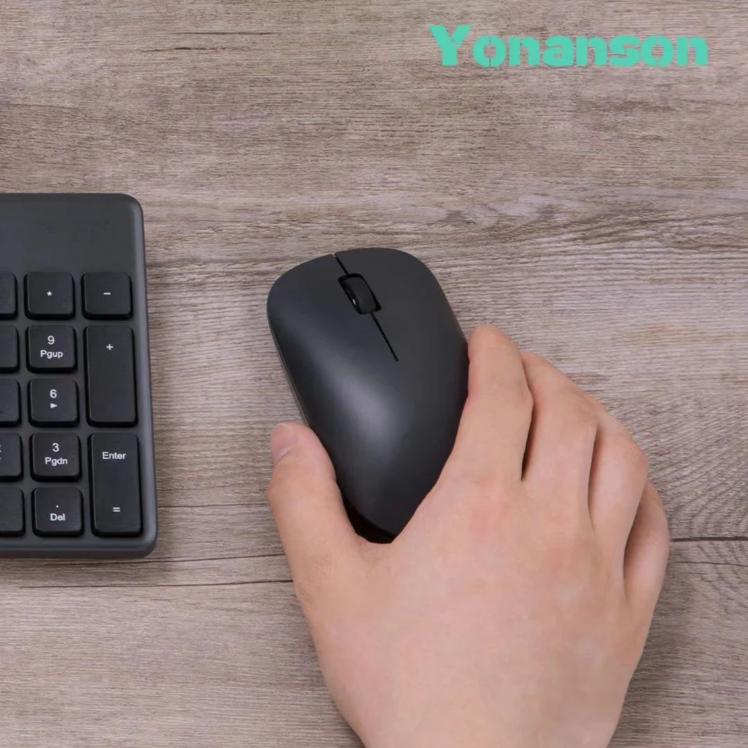 YONANSON New 2.4g Wireless Mute Mouse with Custom Logo for Laptop Desktop Office Business Gifts