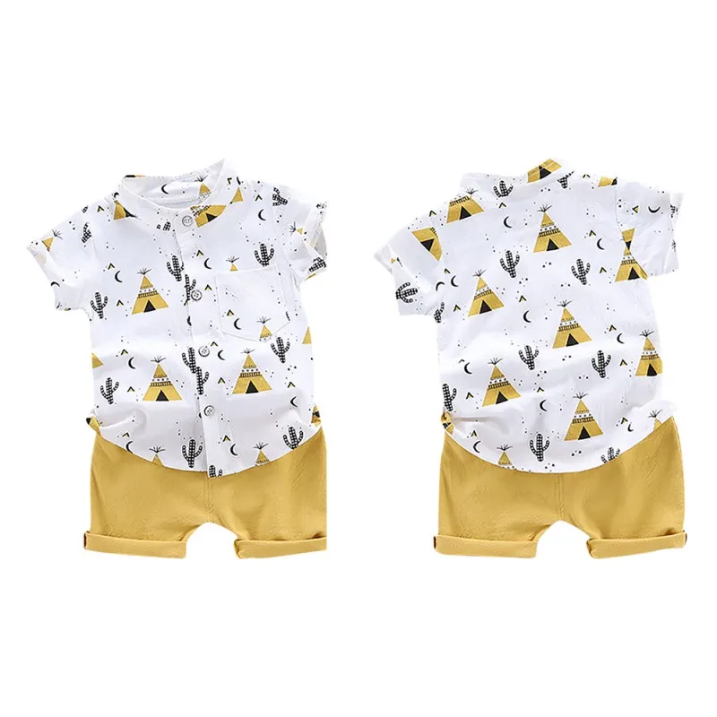 
baby apparel 2020 Summer Baby Boys clothes Children Cute Clothes Sets T-shirt and Pants 2 piece Clothing Sets Kids Outfits 