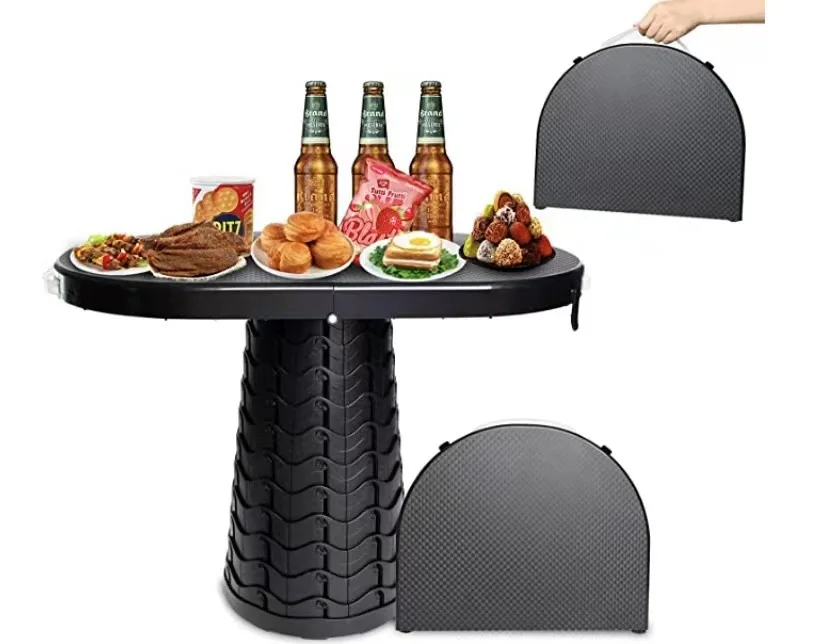 Outdoor camping folding stool plastic telescopic foldable table portable simple adjustable picnic chair