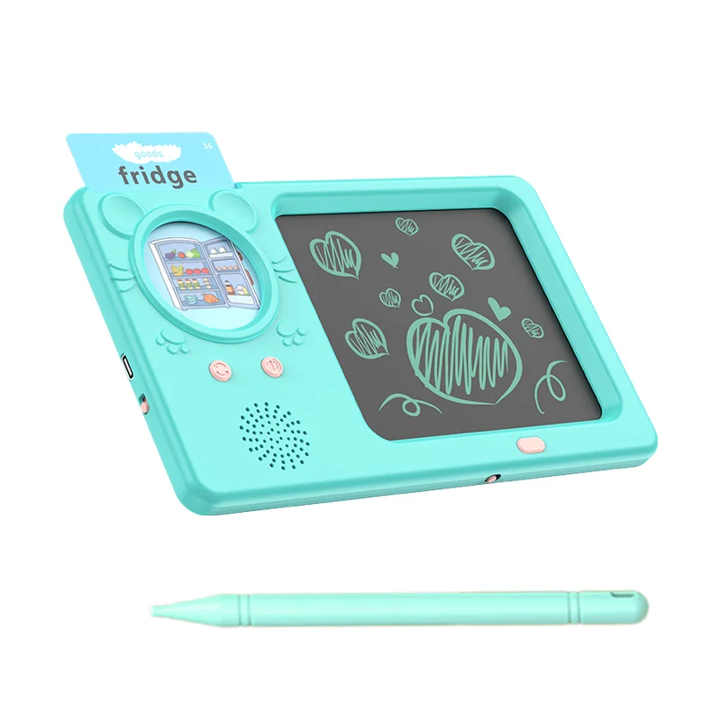 Children Playing Speech Therapy Machine Toys 224 Sight Words Educational Talking Flash Card With graphic tablet draw