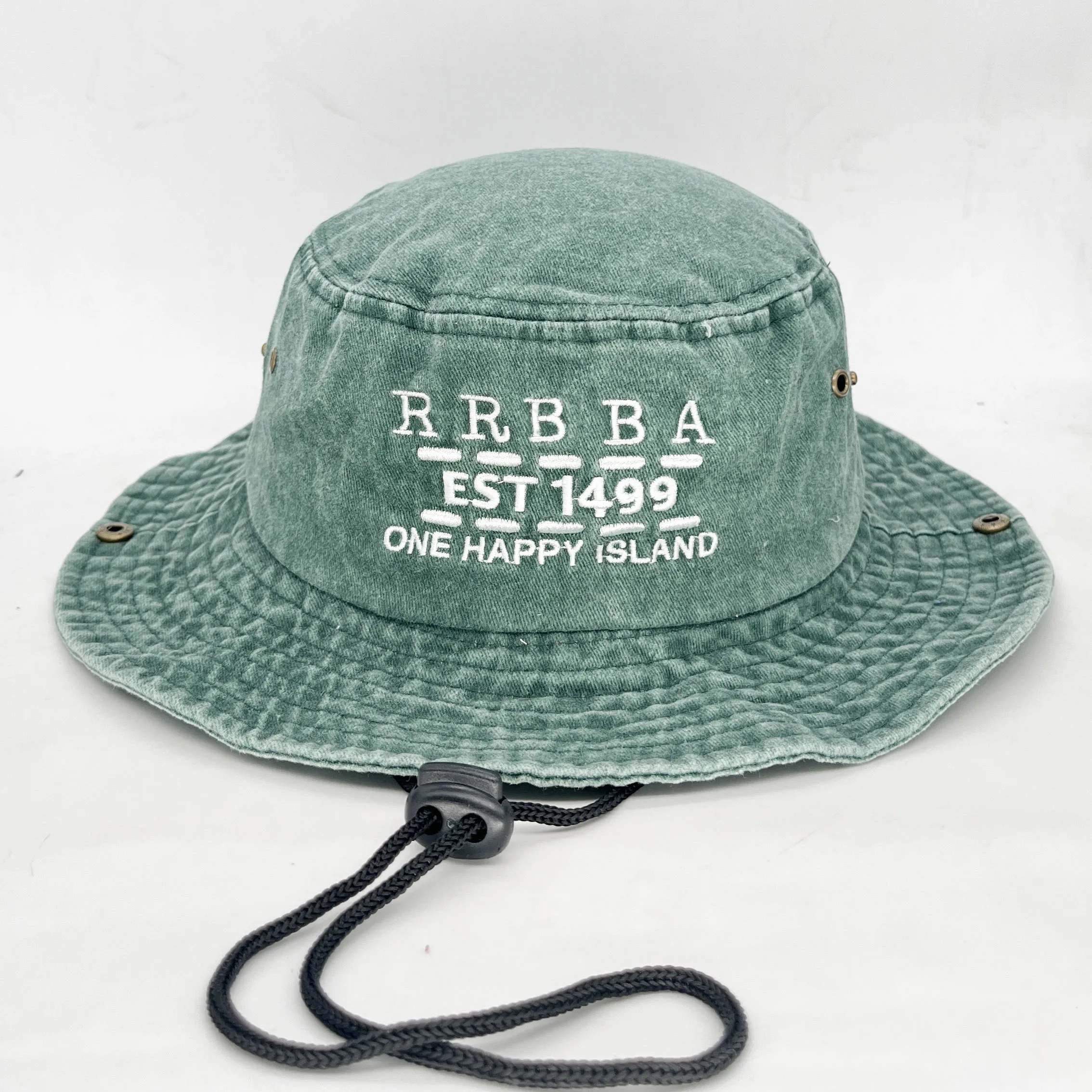 Wide Brim Fisherman Bucket Hat For Men With Custom Logo Outdoor Boonie Fishing Hat Vintage Cotton Washed Fisherman Cap