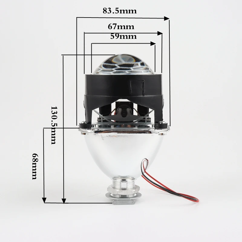 CQL 2 5 дюймов вафельная ткань покрытие синего цвета Bi xenon HID Мини объектив проектора H1 фар автомобиля H4 H7 Базовый адаптер