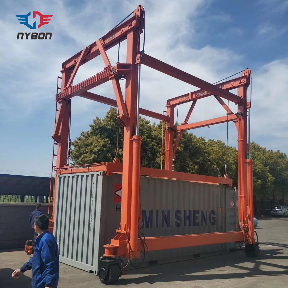 40ft container Lifting Mobile Gantry Crane for station