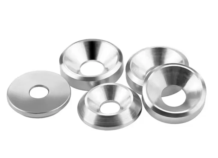 Custom 304 stainless steel  conical gasket parallel fisheye decorative countersunk washer