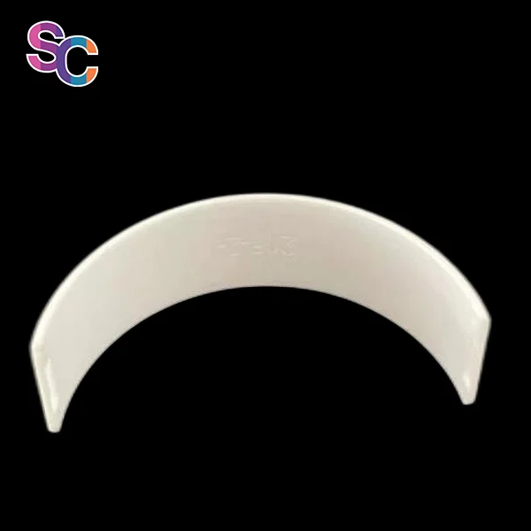 Advanced high-purity alumina ZTA ceramic semi-ring ceramic parts