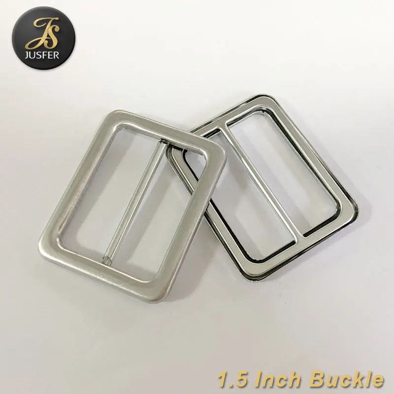 Self Cover Buckle Aluminum Blank Belt Buckle High Quality 1.5 Inch Nil 4cm Customized Nickel Free 1000pcs CN;GUA Jusfer YH035B