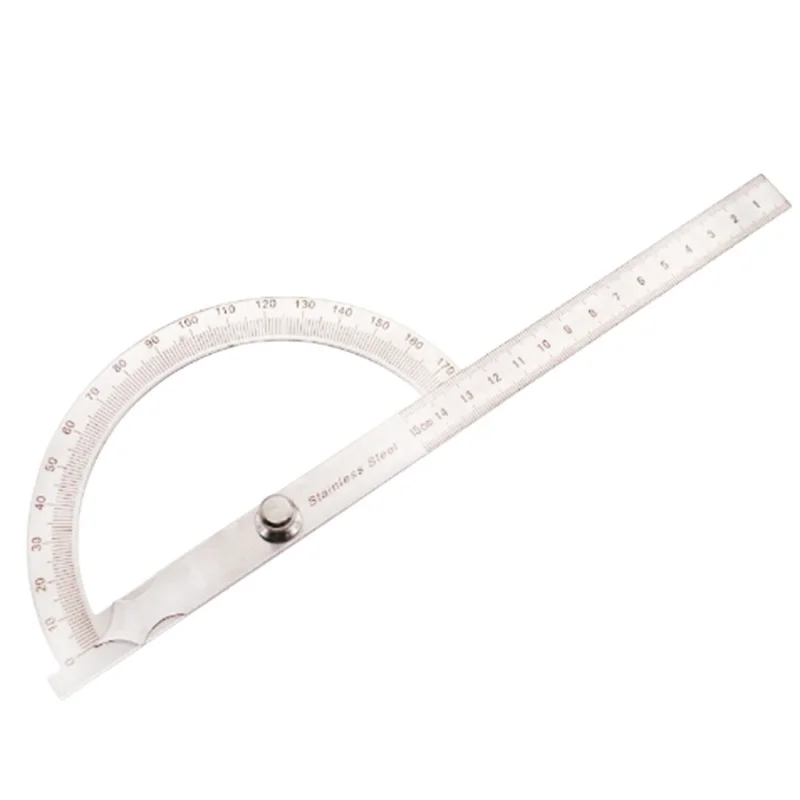 
0-180 Degree Stainless Steel Protractor 